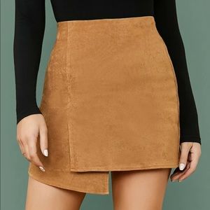 Suede skirt